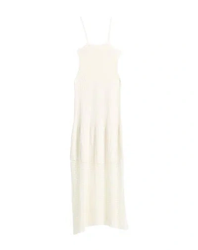 Suoli Woman Maxi Dress Ivory Size 4 Cotton In White