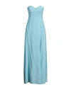 Suoli Woman Maxi Dress Sky Blue Size 6 Viscose, Polyester In Blue