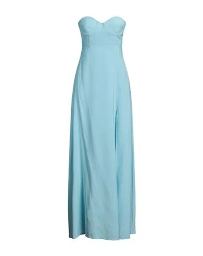Suoli Woman Maxi Dress Sky Blue Size 6 Viscose, Polyester