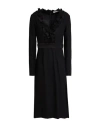 Suoli Woman Midi Dress Black Size 4 Polyester, Viscose, Elastane In Black