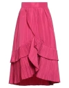 Suoli Woman Midi Skirt Fuchsia Size 4 Polyester In Pink