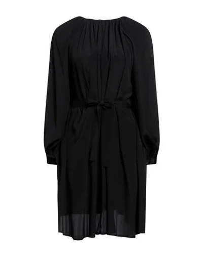 Suoli Woman Mini Dress Black Size 10 Acetate, Silk