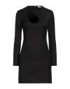 Suoli Woman Mini Dress Black Size 4 Polyester, Viscose, Elastane In Black