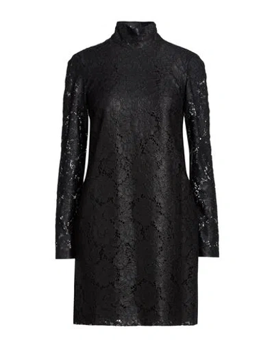 Suoli Woman Mini Dress Black Size 4 Viscose