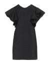 Suoli Woman Mini Dress Black Size 6 Cotton