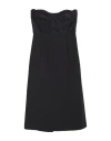 Suoli Woman Mini Dress Black Size 6 Viscose, Polyamide, Elastane In Black