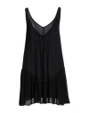 Suoli Woman Short Dress Black Size 4 Polyester