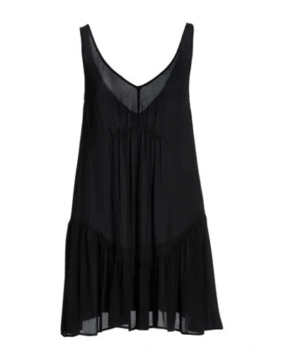 Suoli Woman Short Dress Black Size 4 Polyester