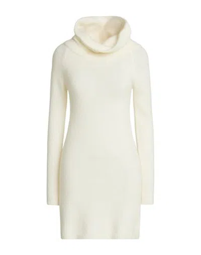 Suoli Woman Mini Dress Cream Size 6 Acrylic, Polyamide, Synthetic Fibers, Wool, Mohair Wool In White