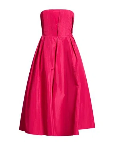 Suoli Woman Mini Dress Fuchsia Size 6 Polyester In Pink