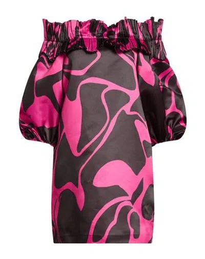 Suoli Woman Mini Dress Fuchsia Size 6 Polyester In Pink
