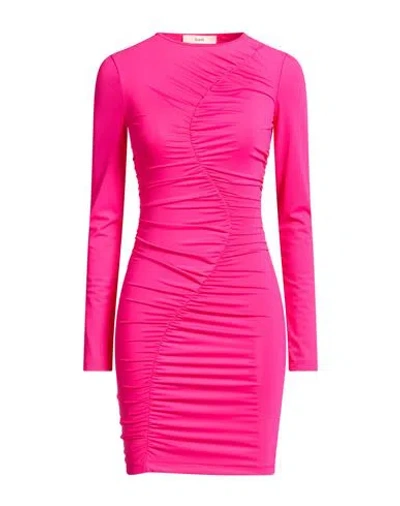 Suoli Woman Mini Dress Fuchsia Size 8 Polyamide, Elastane In Pink