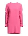 Suoli Woman Mini Dress Fuchsia Size 8 Polyester, Elastane In Pink