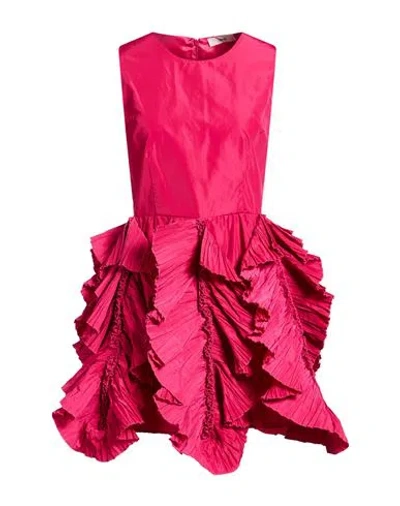 Suoli Woman Mini Dress Fuchsia Size 8 Polyester In Pink