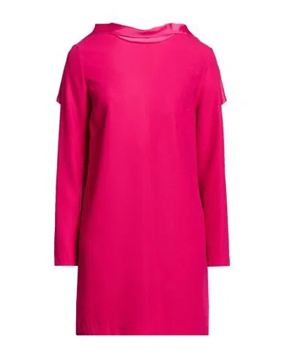 Suoli Woman Mini Dress Fuchsia Size 8 Polyester In Pink