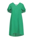 Suoli Woman Mini Dress Green Size 6 Acetate, Silk