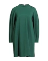 Suoli Woman Mini Dress Green Size 10 Viscose, Polyamide, Elastane