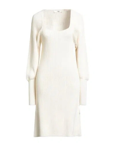 Suoli Woman Mini Dress Ivory Size 6 Virgin Wool