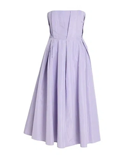 Suoli Woman Mini Dress Lilac Size 6 Polyester In Purple