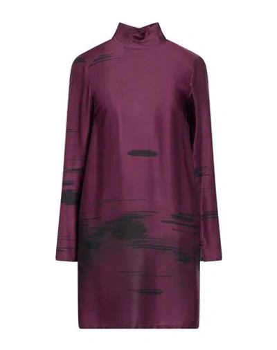 Suoli Woman Mini Dress Plum Size 4 Viscose In Purple