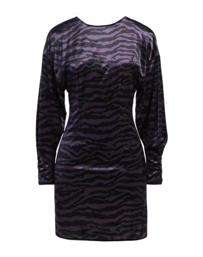 Suoli Woman Short Dress Purple Size 6 Polyester