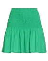 Suoli Woman Mini Skirt Green Size 6 Polyester In Green