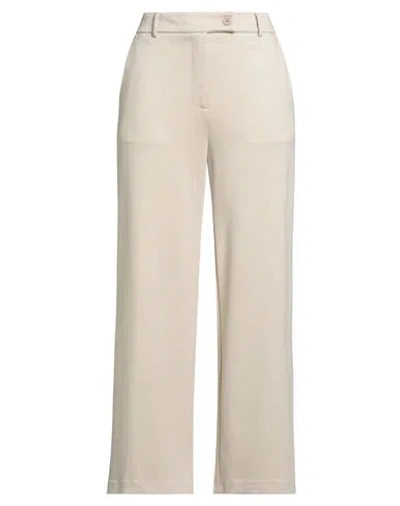 Suoli Woman Pants Beige Size 6 Viscose, Polyamide, Elastane In Sand
