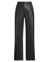 Suoli Woman Pants Black Size 8 Viscose, Polyurethane In Black