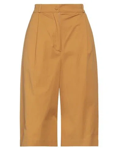 Suoli Woman Pants Camel Size 4 Cotton, Elastane In Beige