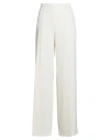 Suoli Woman Pants Cream Size 10 Polyester, Elastane, Viscose, Acetate In White