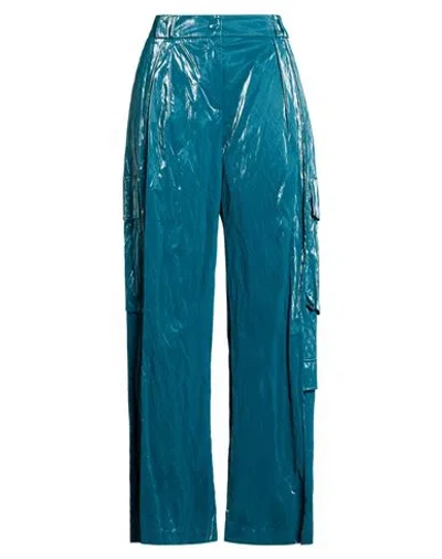 Suoli Woman Pants Deep Teal Size 8 Polyurethane In Green