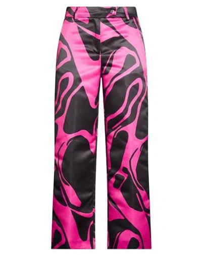 Suoli Woman Pants Fuchsia Size 8 Polyester In Pink