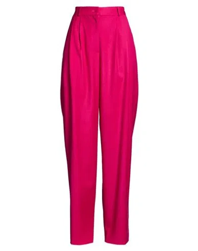 Suoli Woman Pants Fuchsia Size 8 Polyester, Viscose, Elastane In Pink