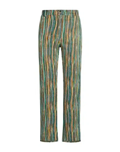 Suoli Woman Pants Green Size 4 Viscose, Polyester, Elastane