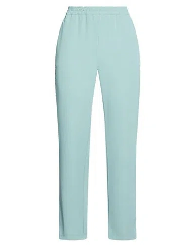Suoli Woman Pants Light Blue Size 4 Polyester, Elastane In Green