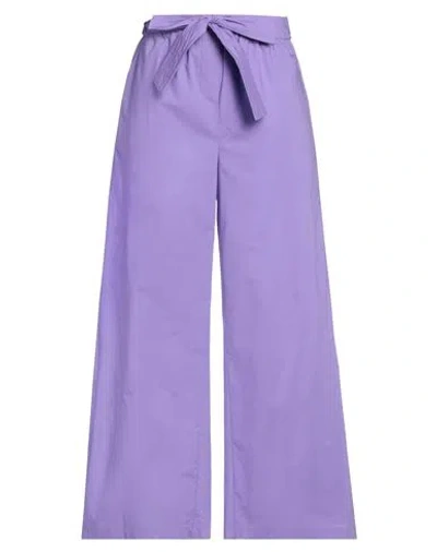 Suoli Woman Pants Light Purple Size 8 Cotton