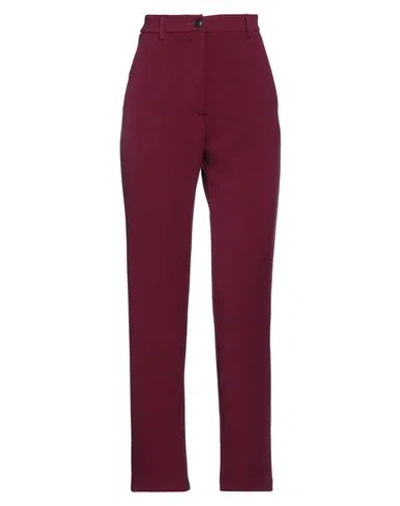 Suoli Woman Pants Mauve Size 2 Polyester, Viscose, Elastane In Purple