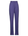 Suoli Woman Pants Purple Size 8 Viscose, Polyamide, Elastane