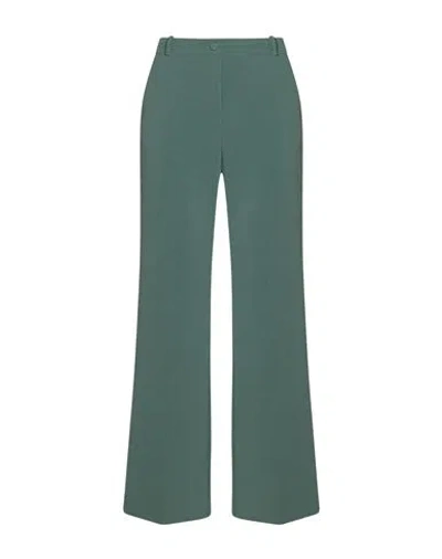 Suoli Woman Pants Sage Green Size 4 Polyester, Viscose, Elastane In Blue