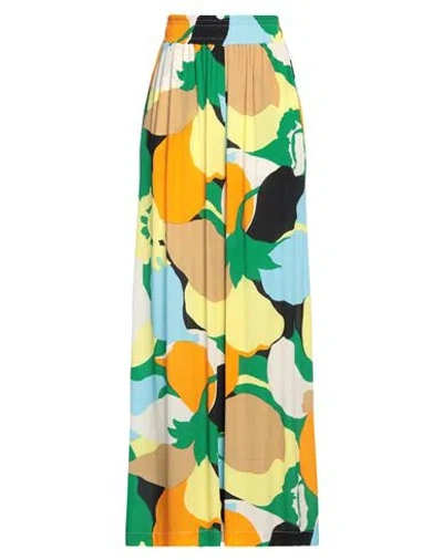 Suoli Woman Pants Sand Size 4 Viscose In Multi