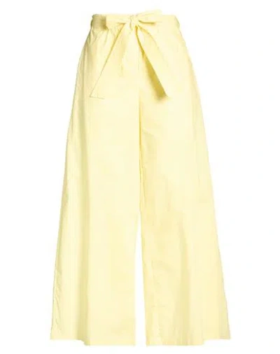 Suoli Woman Pants Yellow Size 8 Cotton