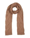 Suoli Woman Scarf Camel Size - Acrylic, Alpaca Wool, Wool, Polyamide