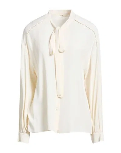 Suoli Woman Shirt Cream Size 8 Acetate, Silk In Multi