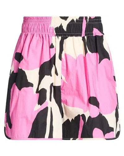 Suoli Woman Shorts & Bermuda Shorts Fuchsia Size 2 Cotton In Pink