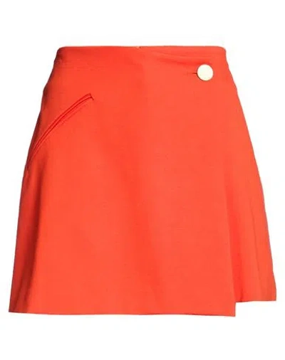 Suoli Woman Shorts & Bermuda Shorts Orange Size 4 Viscose, Polyamide, Elastane