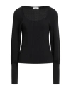 Suoli Woman Sweater Black Size 8 Virgin Wool