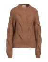Suoli Woman Sweater Camel Size 4 Acrylic, Alpaca Wool, Wool, Polyamide In Beige