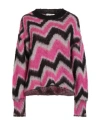 Suoli Woman Sweater Fuchsia Size 4 Acrylic, Polyamide, Mohair Wool In Pink