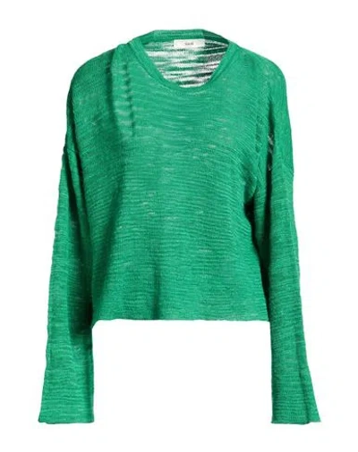 Suoli Woman Sweater Green Size 6 Linen, Polyester