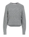 Suoli Woman Sweater Grey Size 4 Acrylic, Alpaca Wool, Polyamide, Wool, Elastane In Gray